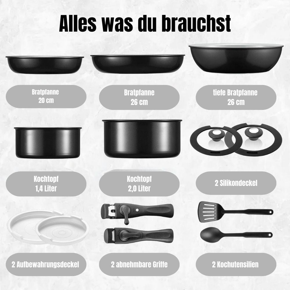 Kochgeschirr-Set 13-teilig